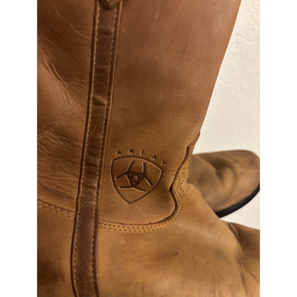 Ariat Womens Brown Leather Western Cowboy Boots ATS Equipped‎ Sz 6 - Picture 4 of 11